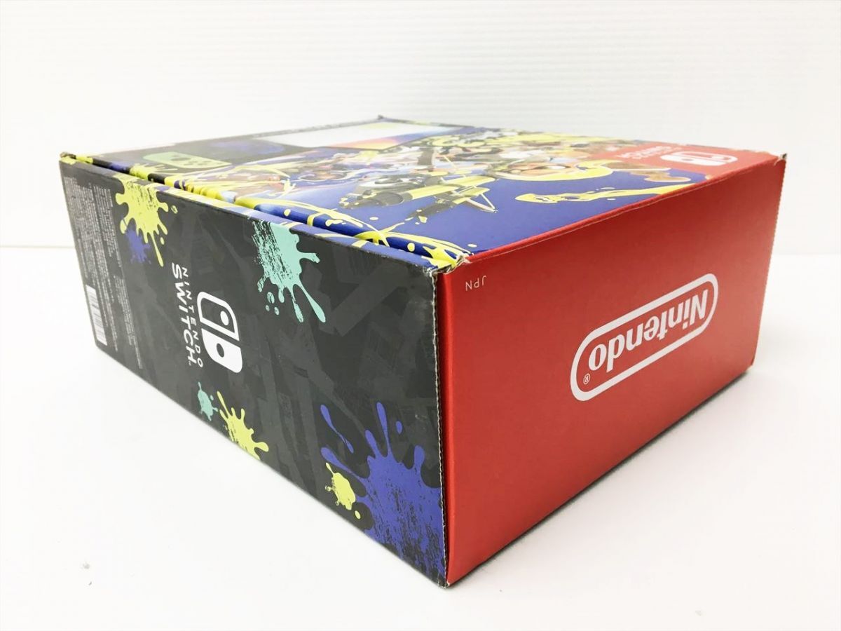 未使用品 任天堂 有機ELモデル Nintendo Switch 本体 セット スプラトゥーン3 エディション 軽い箱傷みあり H01-998rm/G4_画像3