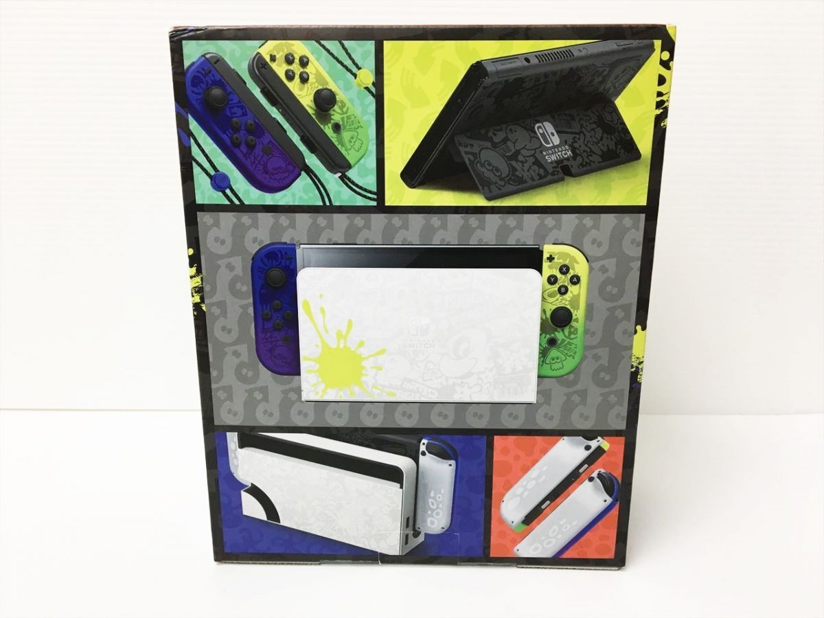 未使用品 任天堂 有機ELモデル Nintendo Switch 本体 セット スプラトゥーン3 エディション 軽い箱傷みあり H01-998rm/G4_画像2