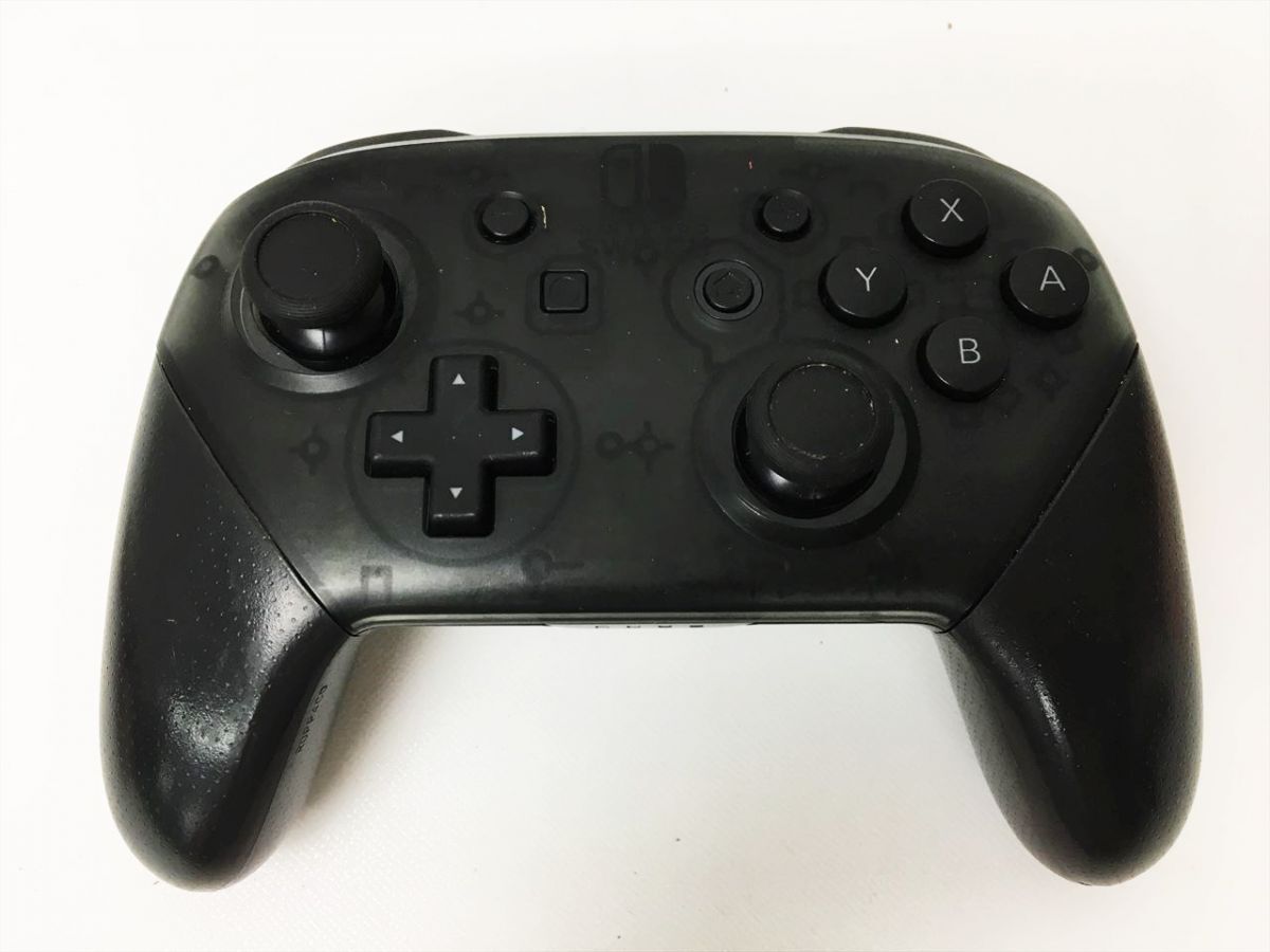 [1 jpy ] nintendo original Nintendo Switch Pro controller black not yet inspection goods Junk box /USB cable attaching switch J04-763rm/F3