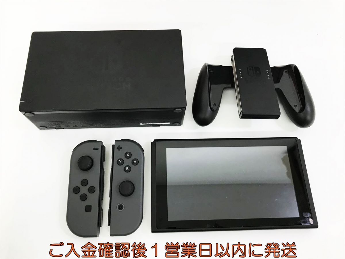 【1円】任天堂 新モデル Nintendo Switch 本体 セット グレー 初期化/動作確認済 ニンテンドースイッチ H09-224kk/G4_画像3