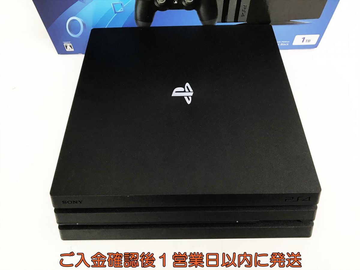 [1 jpy ]PS4 Pro body / box set 1TB black SONY Playstation4 CUH-7100B the first period ./ operation verification settled FW8.00 M06-442os/G4