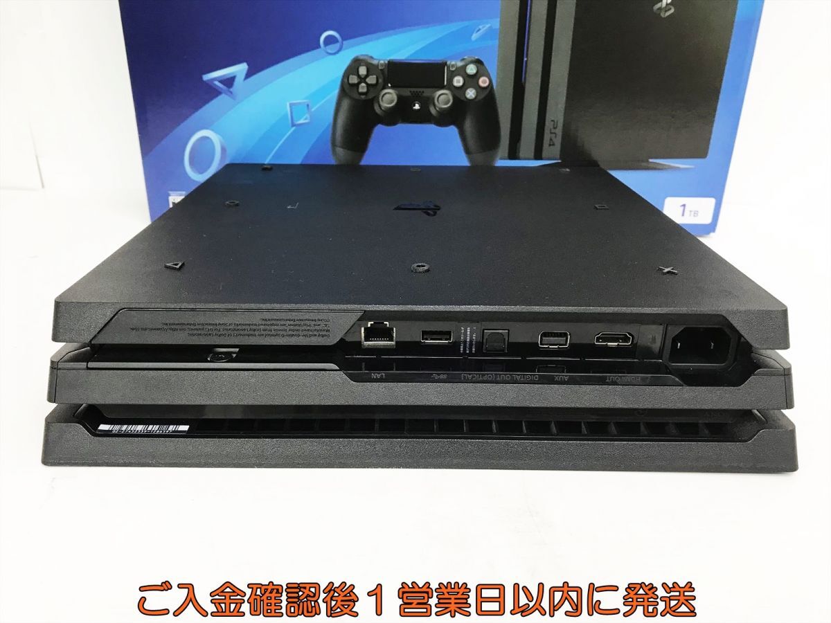 [1 jpy ]PS4 Pro body / box set 1TB black SONY Playstation4 CUH-7100B the first period ./ operation verification settled FW8.00 M06-442os/G4