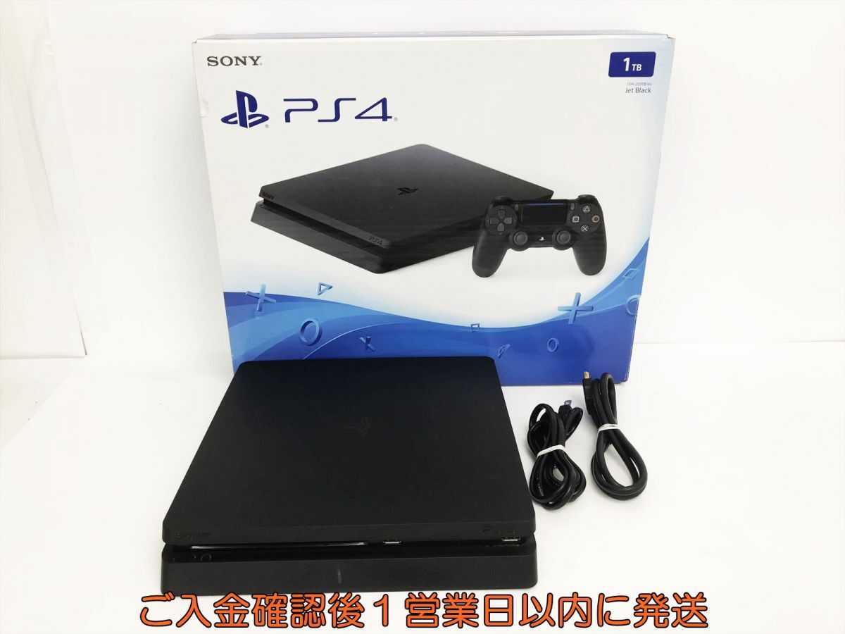 【1円】PS4 本体/箱 セット 1TB ブラック SONY PlayStation4 CUH-2000B 初期化/動作確認済 プレステ4 M06-445os/G4_画像1