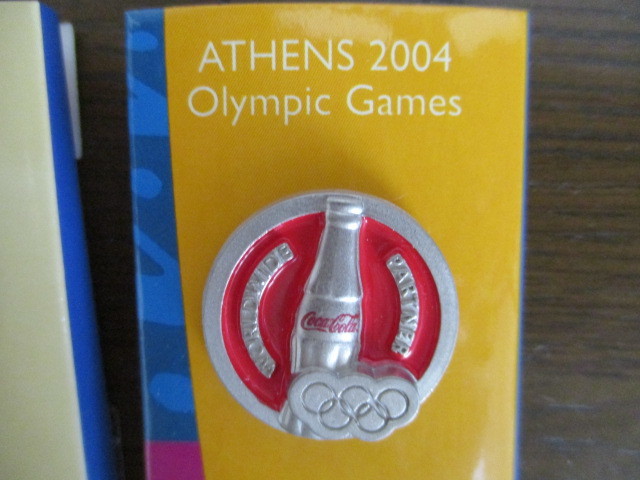 コカ・コーラ 2004 「アテネオリンピック」 ピンバッジコレクション 2個セット_画像3