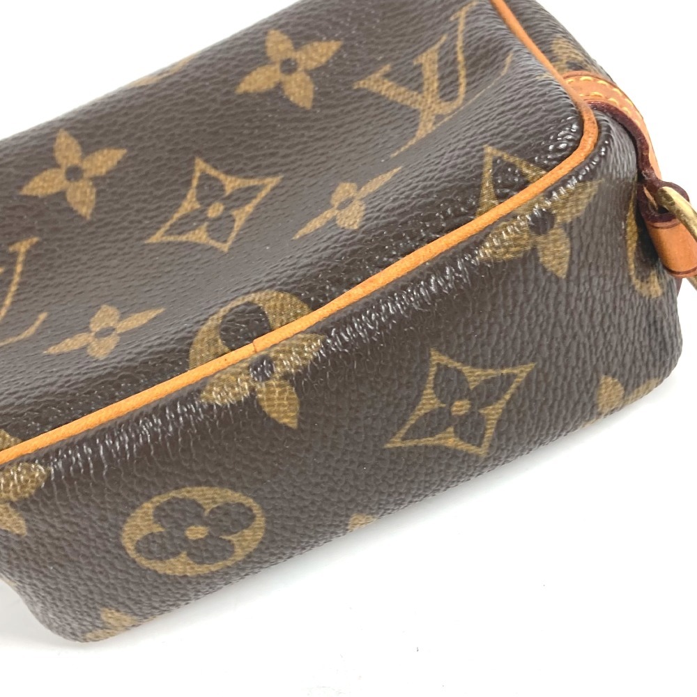 LOUIS VUITTON ルイヴィトン M58030 トゥルースワピティ メイクポーチ ミニポーチ モノグラム ポーチ ブラウン レディース【中古】_画像2