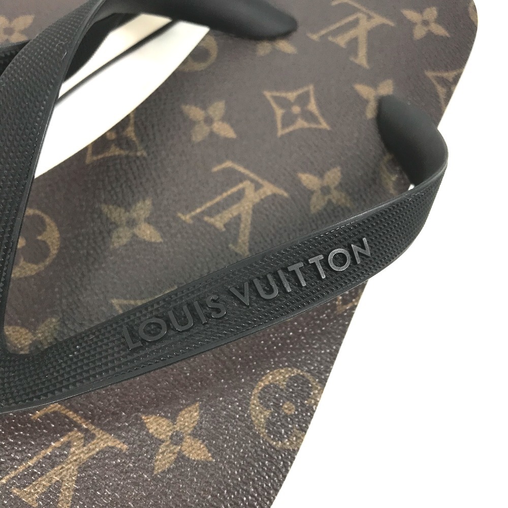 LOUIS VUITTON ルイヴィトン ビーチサンダル 靴 シューズ トング モノグラム モリトール　 サンダル ブラウン メンズ【中古】_画像3