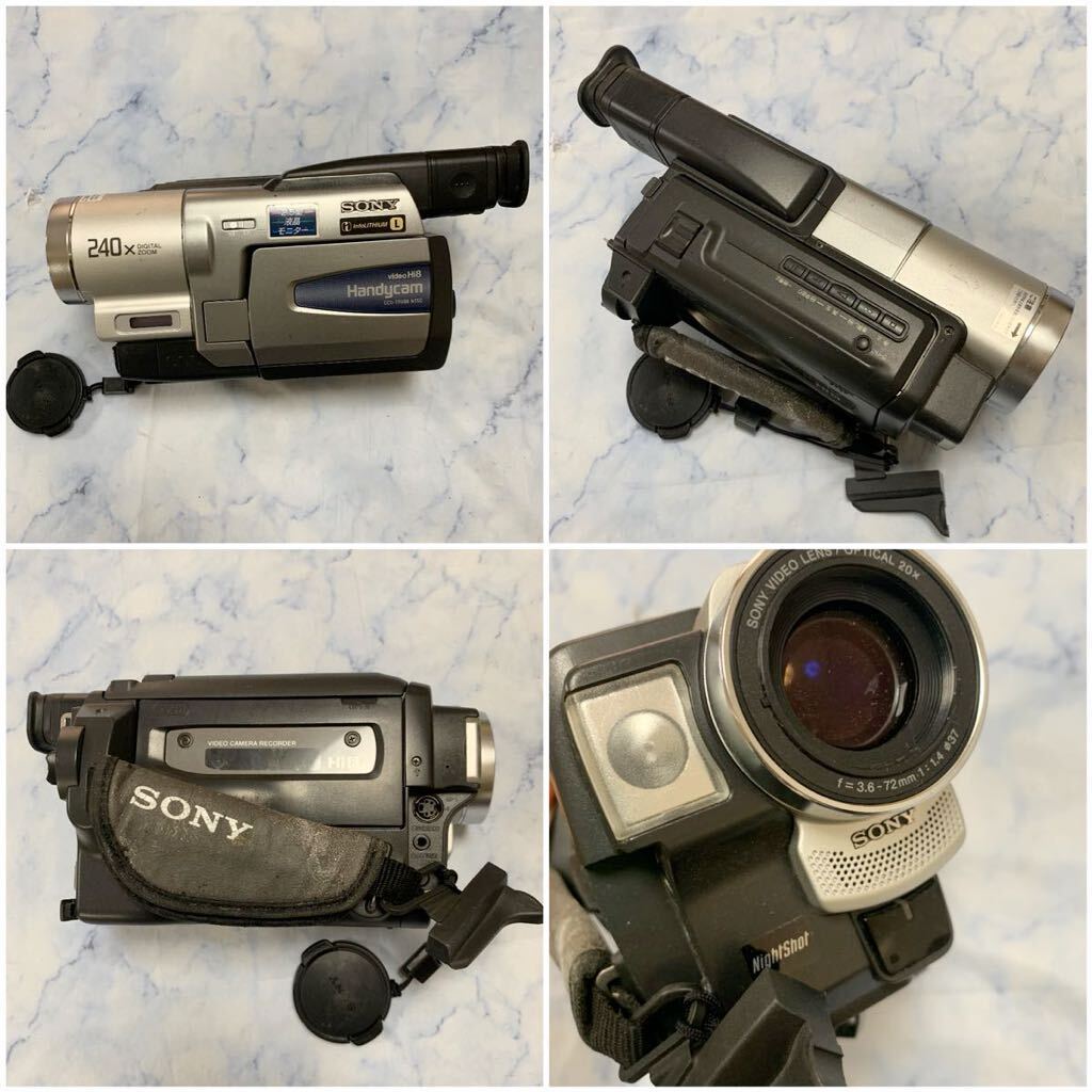 G141 カメラ類 まとめ売り【現状品】SONY ハンディカム national FUJICA レンズ Kenko autopana PE-3000 Canon バッテリー PENTAXの画像2