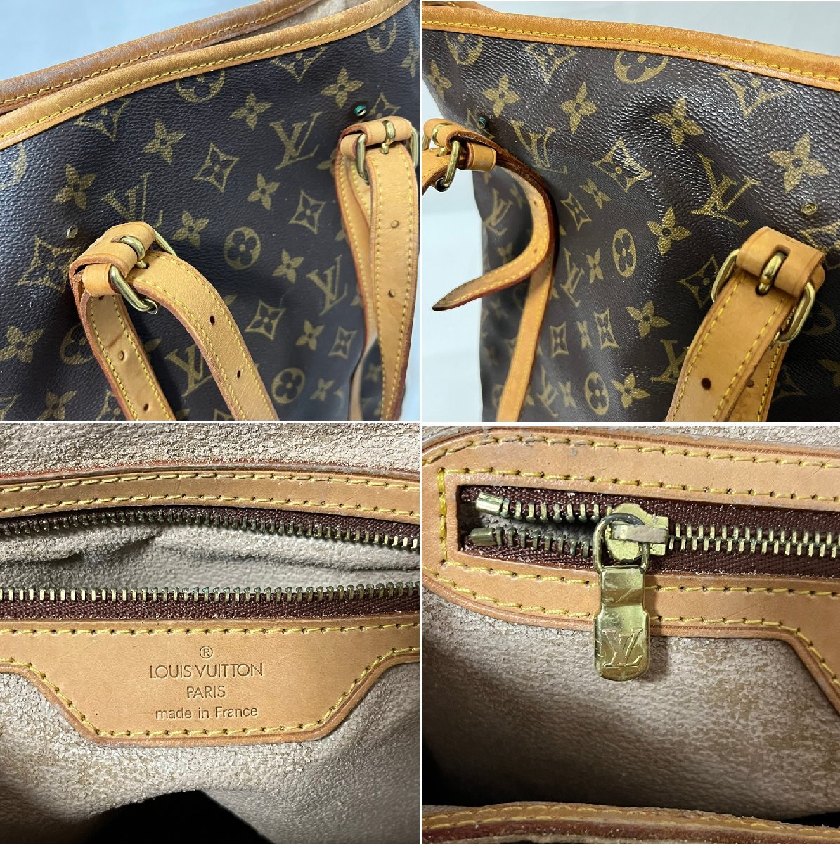 ルイ・ヴィトン LOUIS VUITTON モノグラム バケットGM M42236 ハンドバッグ ショルダーバッグ 肩掛け ベタあり 訳あり ジャンク 送料無料_画像6