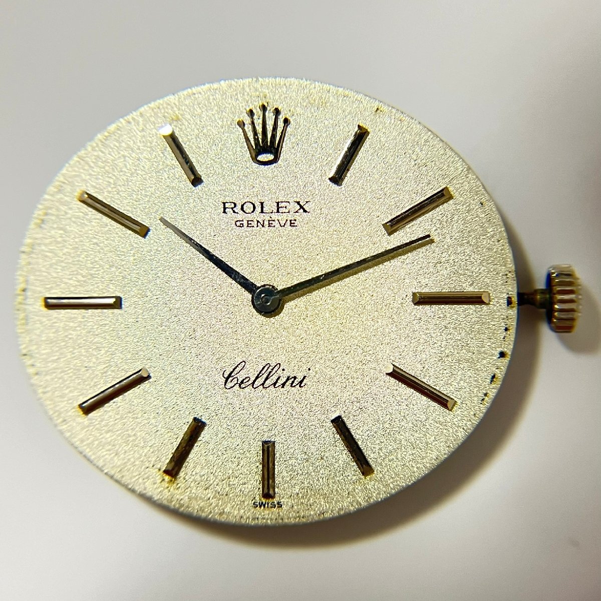 ロレックス ROLEX チェリーニ 文字盤 ムーブメント cal.1600 手巻き式 パーツ ジャンク 送料無料_画像2