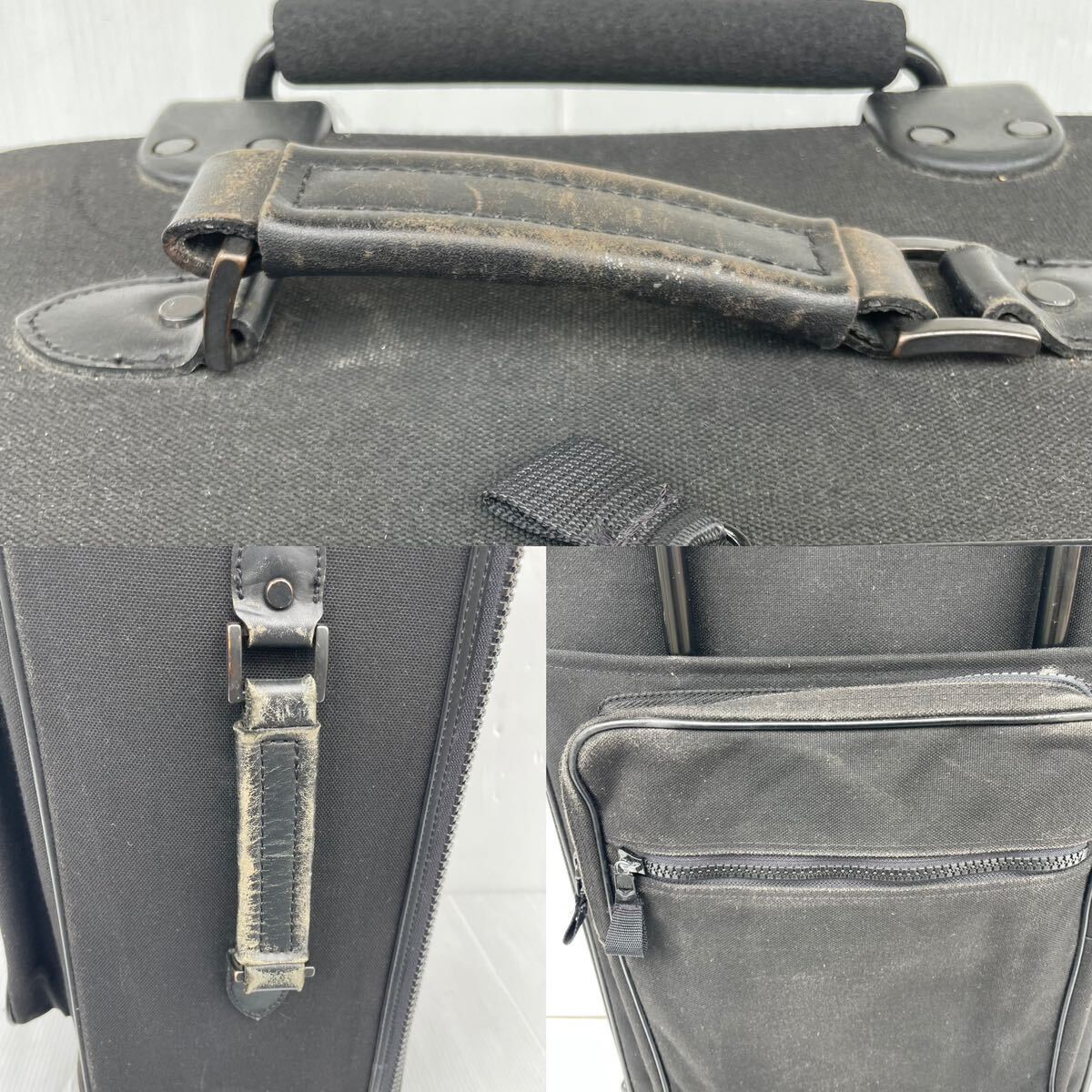 [ present condition goods ] Carry case carry bag Agnes B black agnesb suitcase 