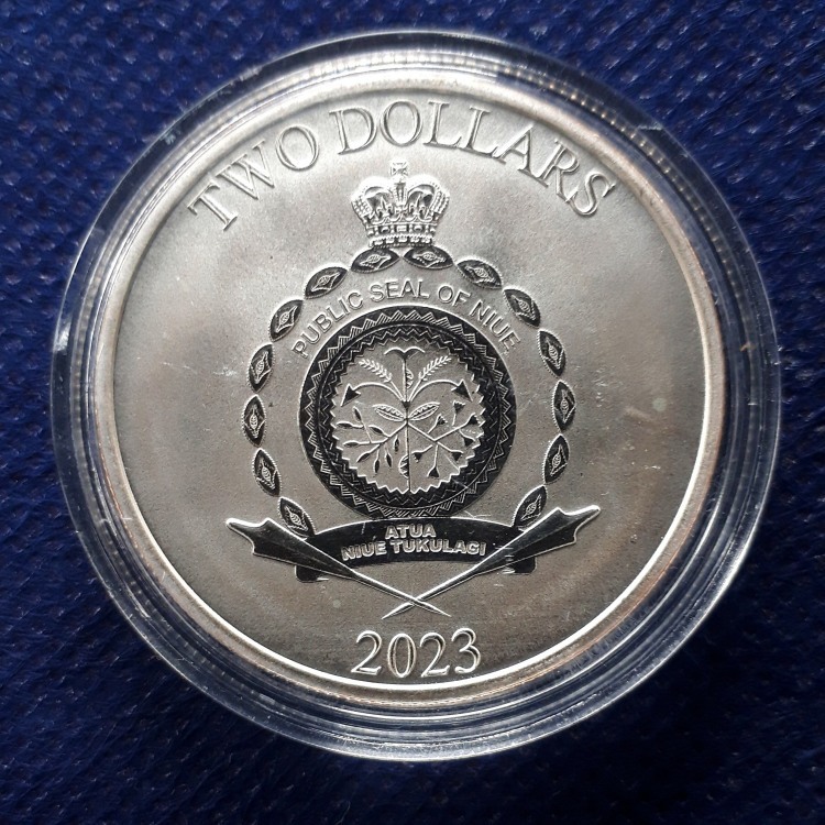 [ free shipping ]2023 year ( unused )niue[ Mickey & minnie ]Made for Each Other BU silver coin (1 ounce $2) Disney Mickey Mouse 