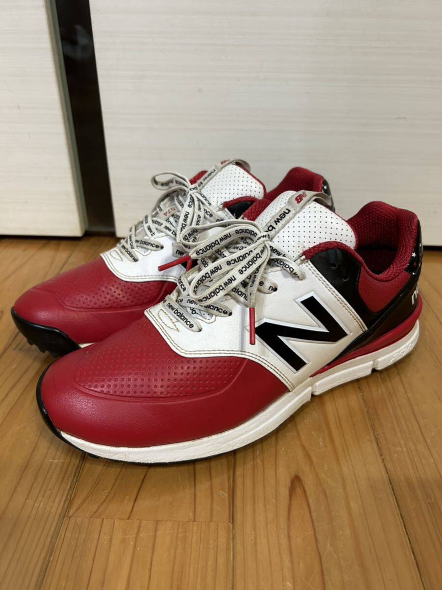 4ラウンド使用 26.5㎝ NEW BALANCE GOLF ニューバランス NB mg 574 ゴルフ シューズ