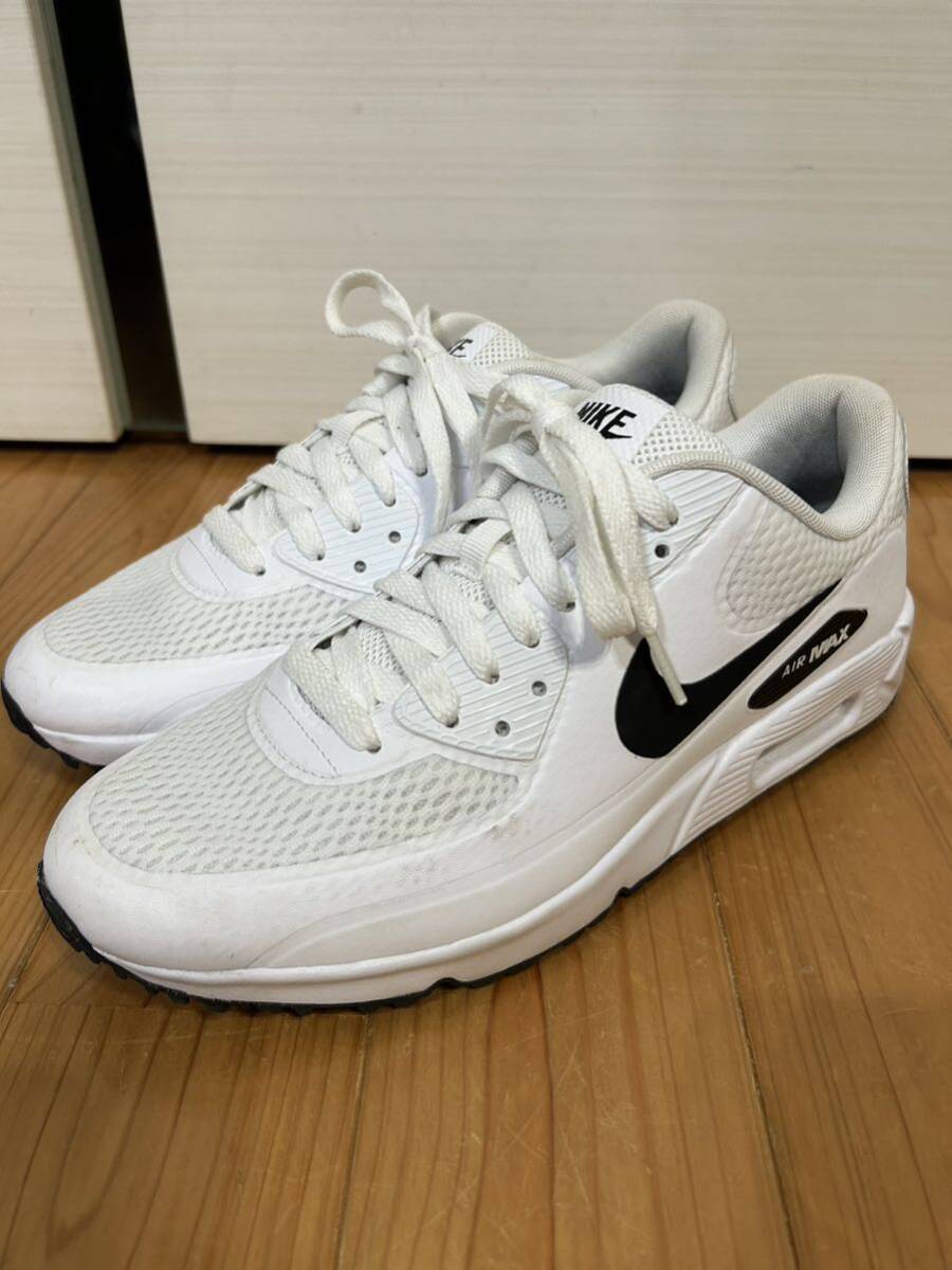 試し履きのみ　26㎝　NIKE ナイキ エアー　エアマックス 90G AIR MAX 90G 1G 白　ゴルフ　シューズ_画像1