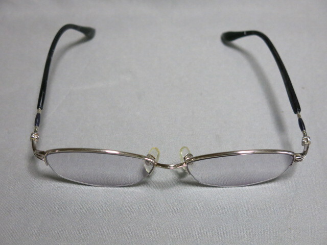 女性用 眼鏡「レディース メガネ Dignity Dg-8001 Titanium 53□15-136 K18 Dec 度付き 19.5g」の画像5
