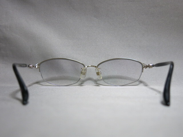 女性用 眼鏡「レディース メガネ Dignity Dg-8001 Titanium 53□15-136 K18 Dec 度付き 19.5g」の画像3