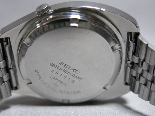 男性用腕時計「セイコー アドバン SEIKO advan 4面カットガラス 7019-7320 21石 自動巻 ウィークデーター(日本語 英語) 難有」_画像7