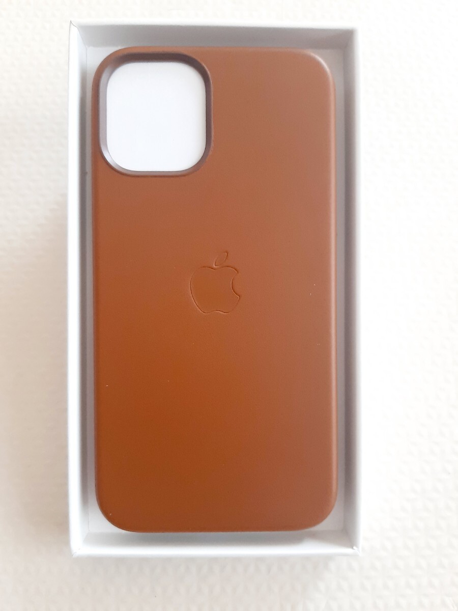  Apple оригинальный iphone12mini кожанный кейс Brown 