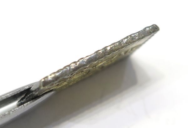 ⑨◆1円～貨幣◆古銭・古金銀類 【二分判金】 量目約2.95ｇ 縦約19.7mm 横約12.0mm 厚さ約1.7mm ◆詳細不明 長期保管品_画像4