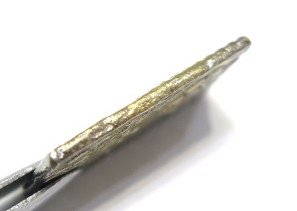 ⑨◆1円～貨幣◆古銭・古金銀類 【二分判金】 量目約2.95ｇ 縦約19.7mm 横約12.0mm 厚さ約1.7mm ◆詳細不明 長期保管品_画像5