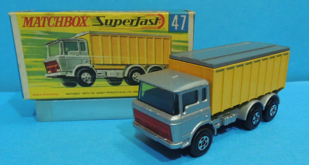 MATCHBOX 47 DAF TIPPER CONTAINER TRUCK_画像1