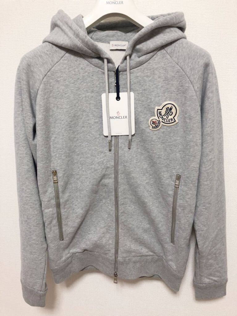 MONCLER MAGLIA CARDIGAN モンクレール パーカー 正規品 未使用 MONCLER MAGLIA CARDIGAN パーカー グレー 系 M 正規品