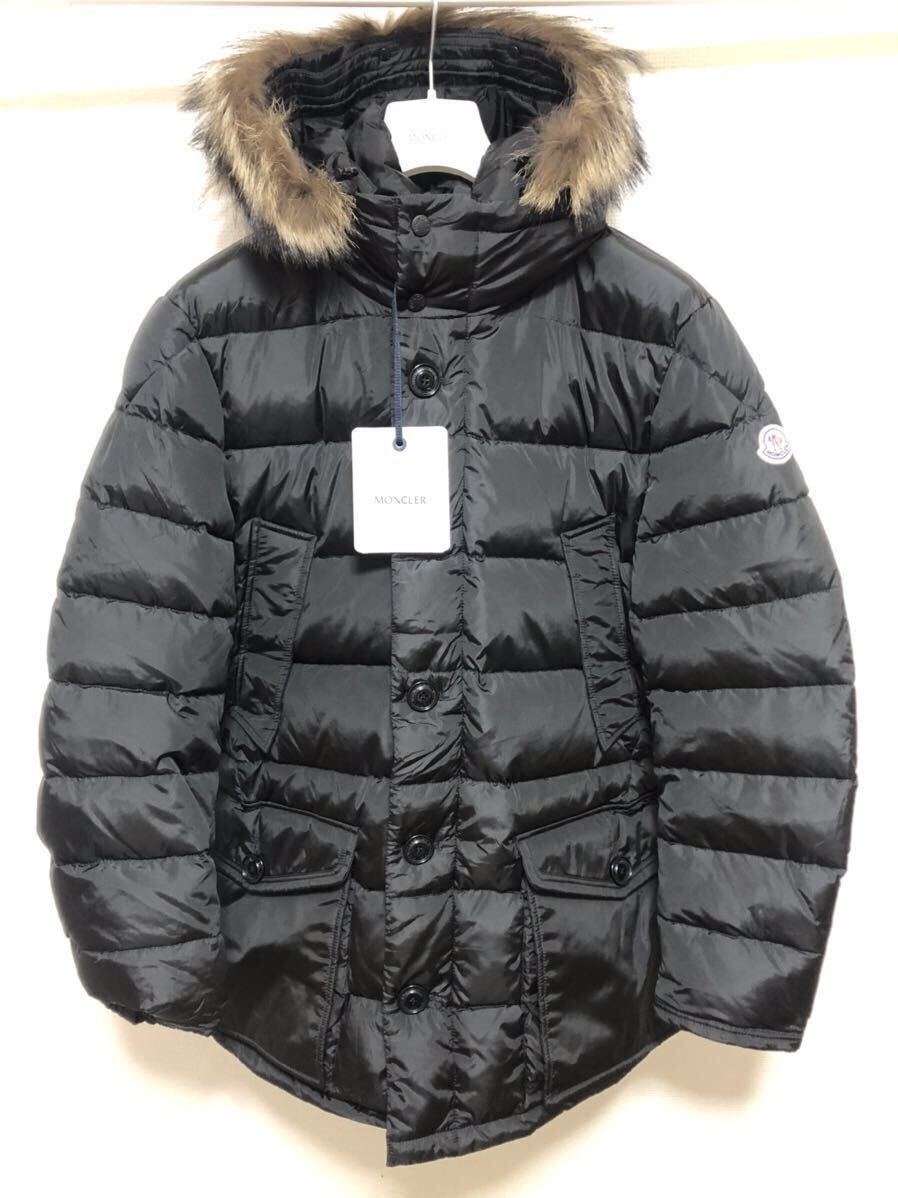 送料無料 未使用 MONCLER CLUNY 5 モンクレール ブラック ダウンジャケット ダウンコート 正規品 定価374000円 ダウン コート_画像1