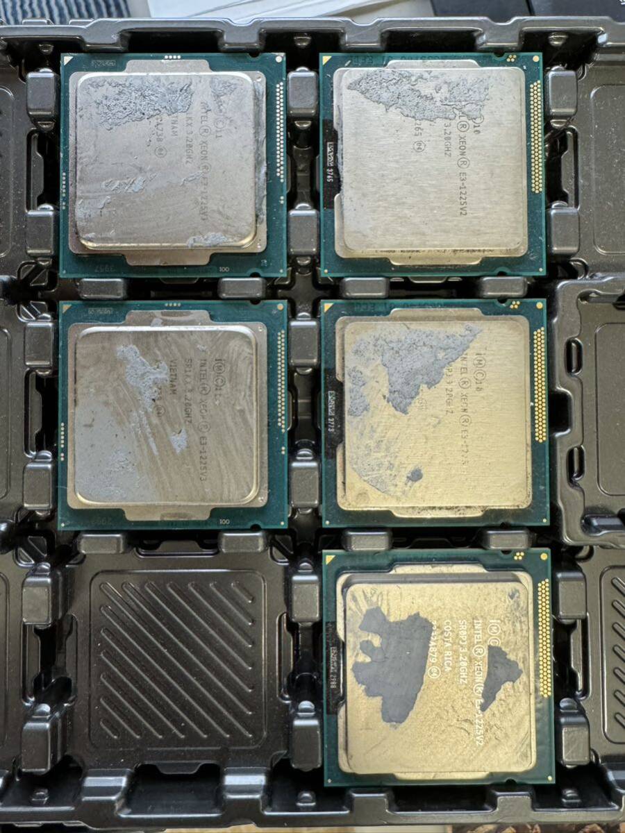 Intel XEON E3-1225V2、E3-1225V3 5枚セット の画像3