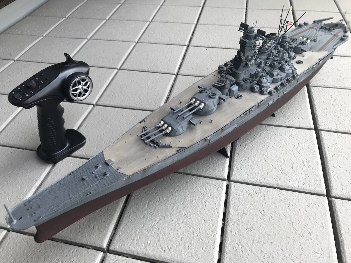 1/350 戦艦 大和 ラジコン RC 完成品 一点物 (検索用 武蔵 長門 金剛 扶桑)