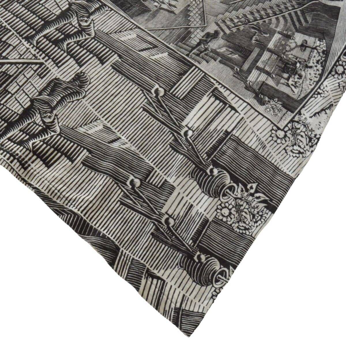 希少【90s M.C.Escher 総柄 マルチ アートプリントTシャツ ANDAZIA XL】ウィンテーシ エッシャー シングルステッチ オールオーバー 相対性