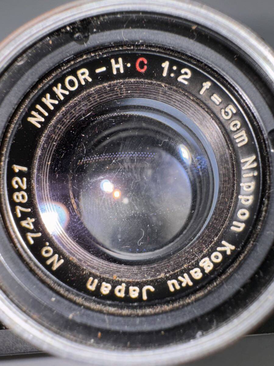 ★ Nicca ニッカ 3-F フィルムカメラ レンジファインダー レンズ NIKKOR-H・C 1:2 f=5cm ジャンク出品 #D812 0425HA_画像5