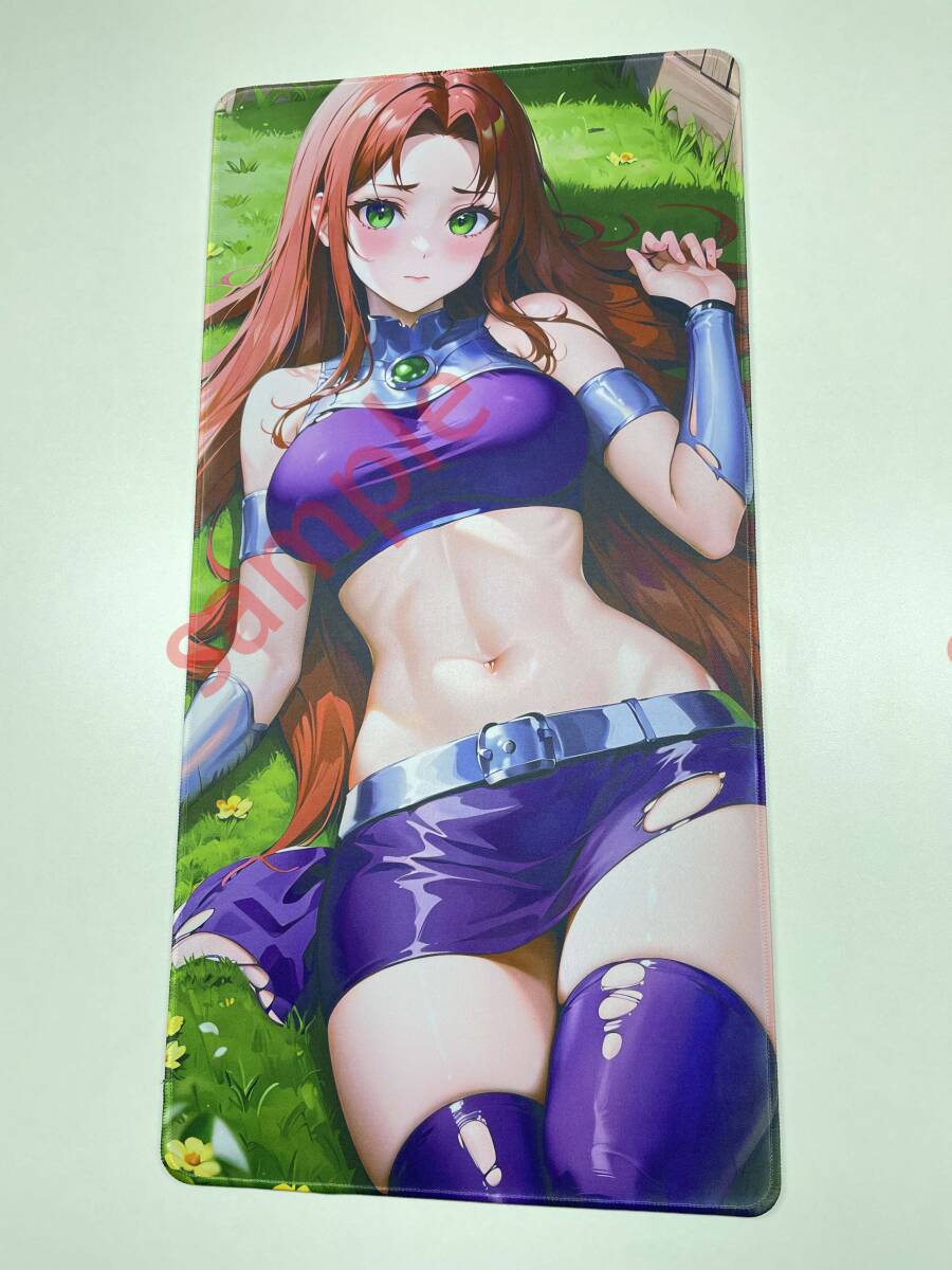 【1円スタート】プレイマット 制服 美少女 コスプレ 女子学生 ビキニ 巨乳 同人 Starfire DC Comics  Z035-07の画像2