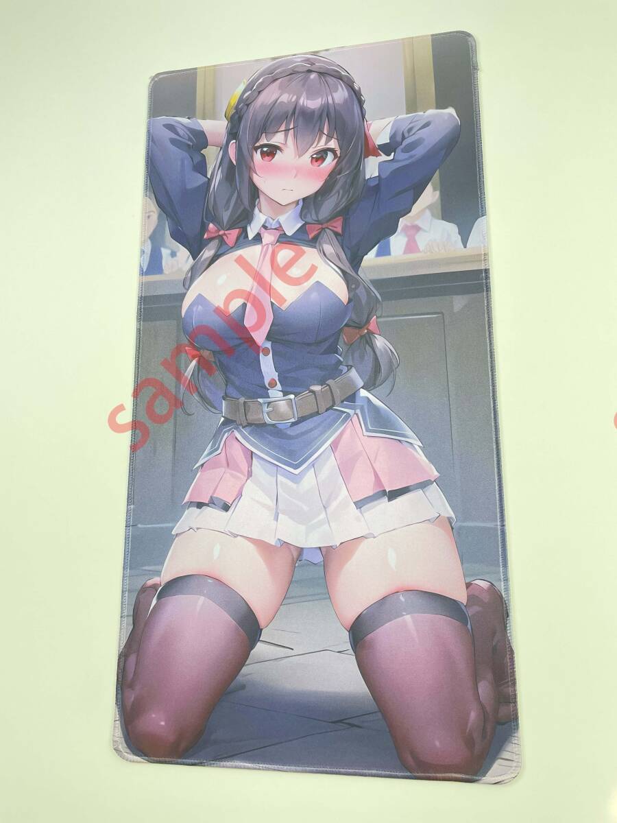 【1円スタート】プレイマット 制服 美少女 コスプレ 女子学生 ビキニ 巨乳 同人 ゆんゆん KONOSUBA Ｚ036-64の画像2