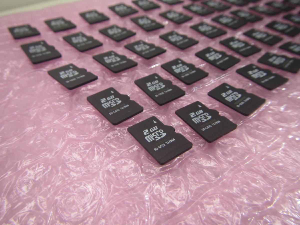 T02G50★☆ TOSHIBA 東芝 SA02G マイクロSDカード microSD 2G (50枚) SD-C02G 送料：185円～ ☆★_画像2