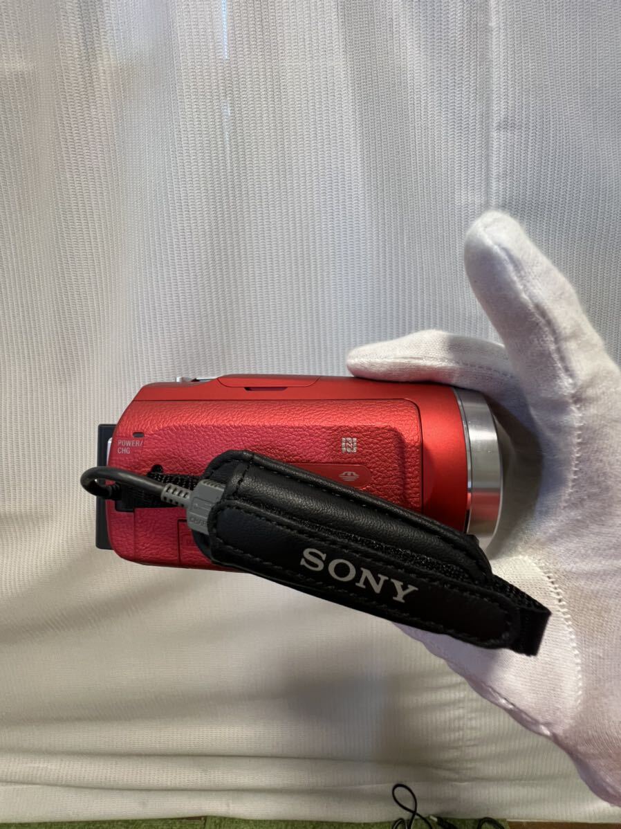 SONY ソニー ビデオカメラ レッド MDR-CX680 2018年製 _画像5