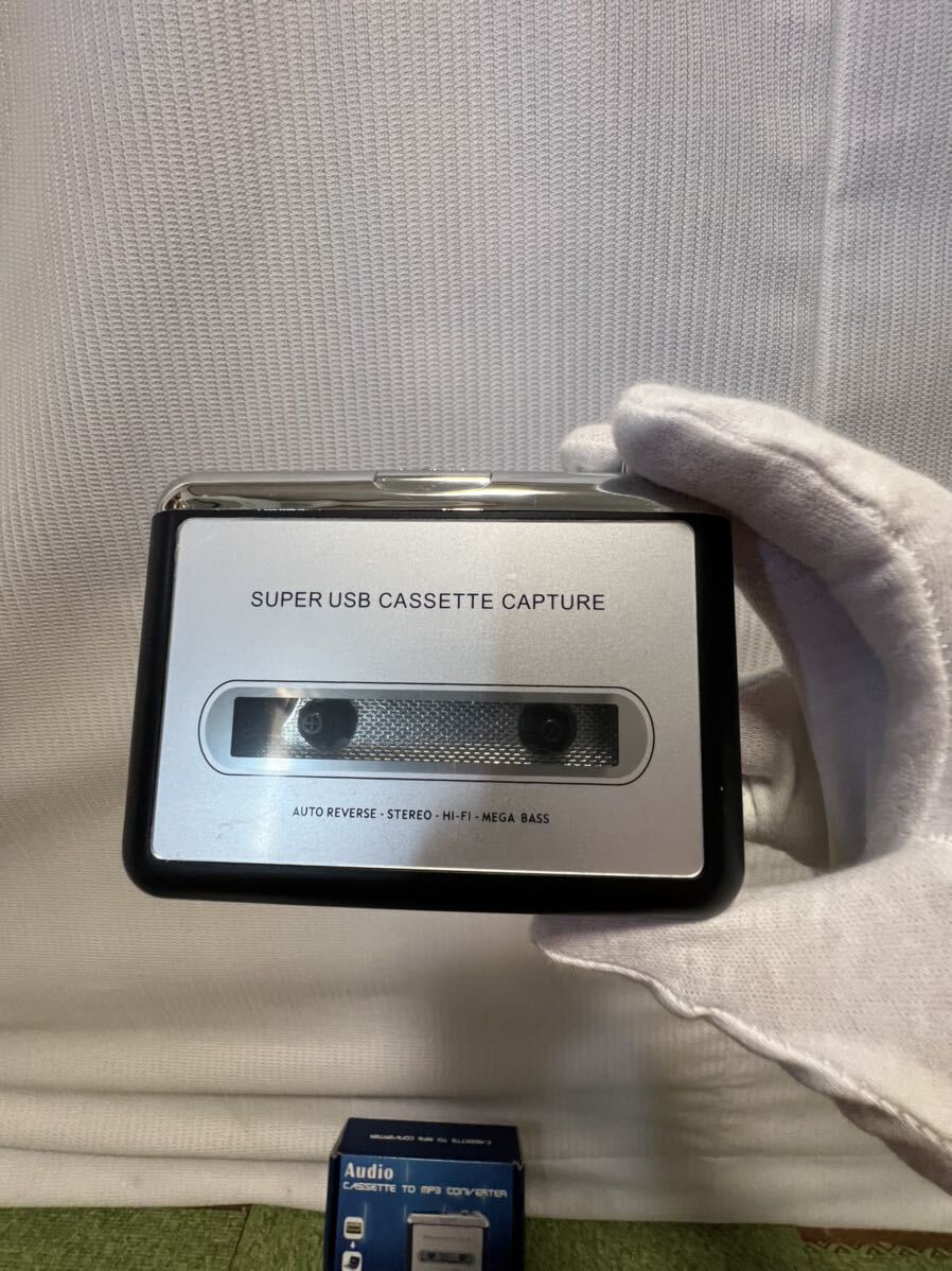 Audio Sanpyl カセットプレイヤー スイッチャー イヤフォン付き ポータブル パーソナルUSBカセットテープ PCMP3 CDコンバータキャプチャ_画像2