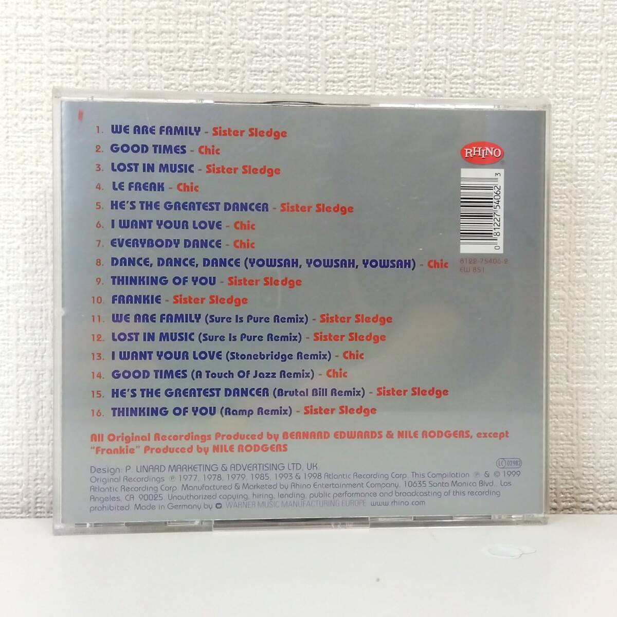 ソウルCD★ Chic&Sister Sledge シック&シスター・スレッジ The Very Best Of Chic & Sister Sledge All The Hits & The Remixesの画像3