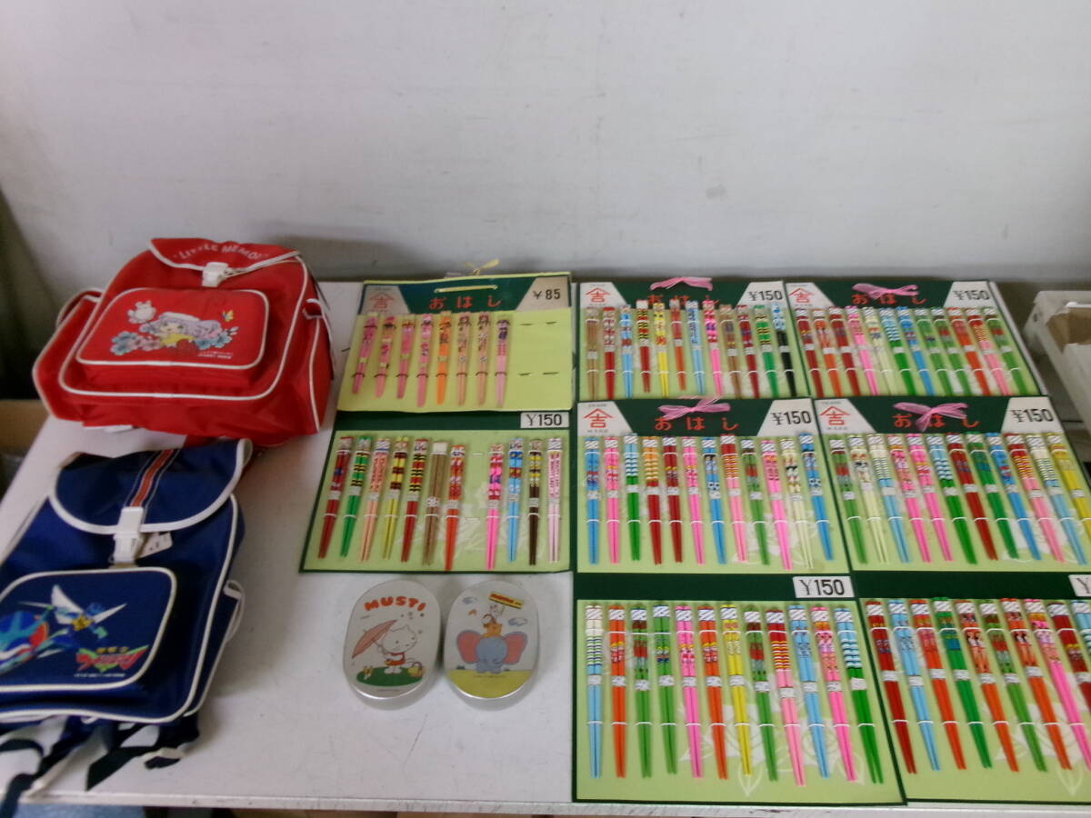 N-672[5-6]*12 детский палочки для еды рюкзак не использовался товары долгосрочного хранения др. б/у . коробка для завтрака совместно / retro 