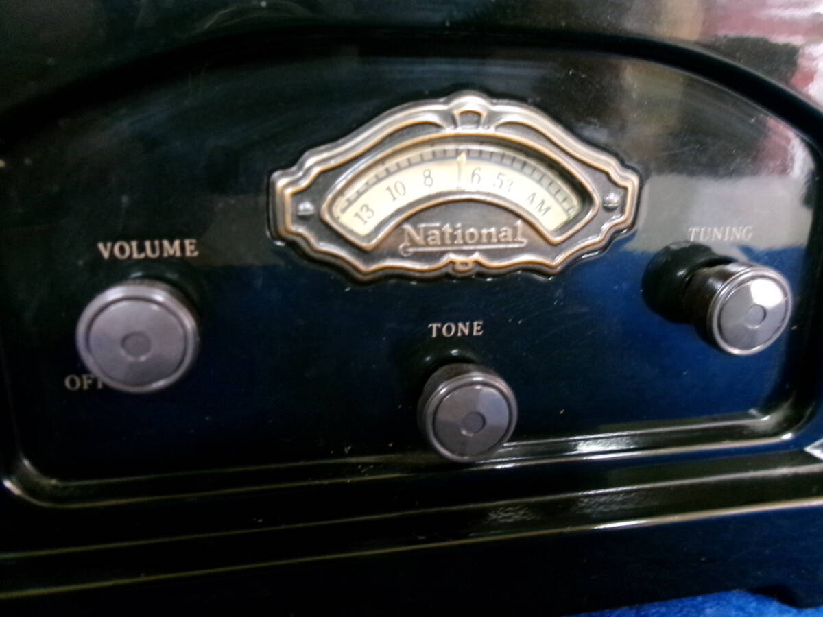 N-722[5-13]*7 National AM radio R-1 reprint height approximately 20. radio reception OK used * present condition goods Showa Retro antique 