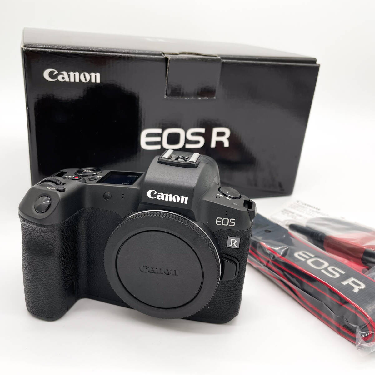 ★美品 Canon EOS-R ボディ キャノン 元箱あり　ストラップ未使用　ケーブル_画像1