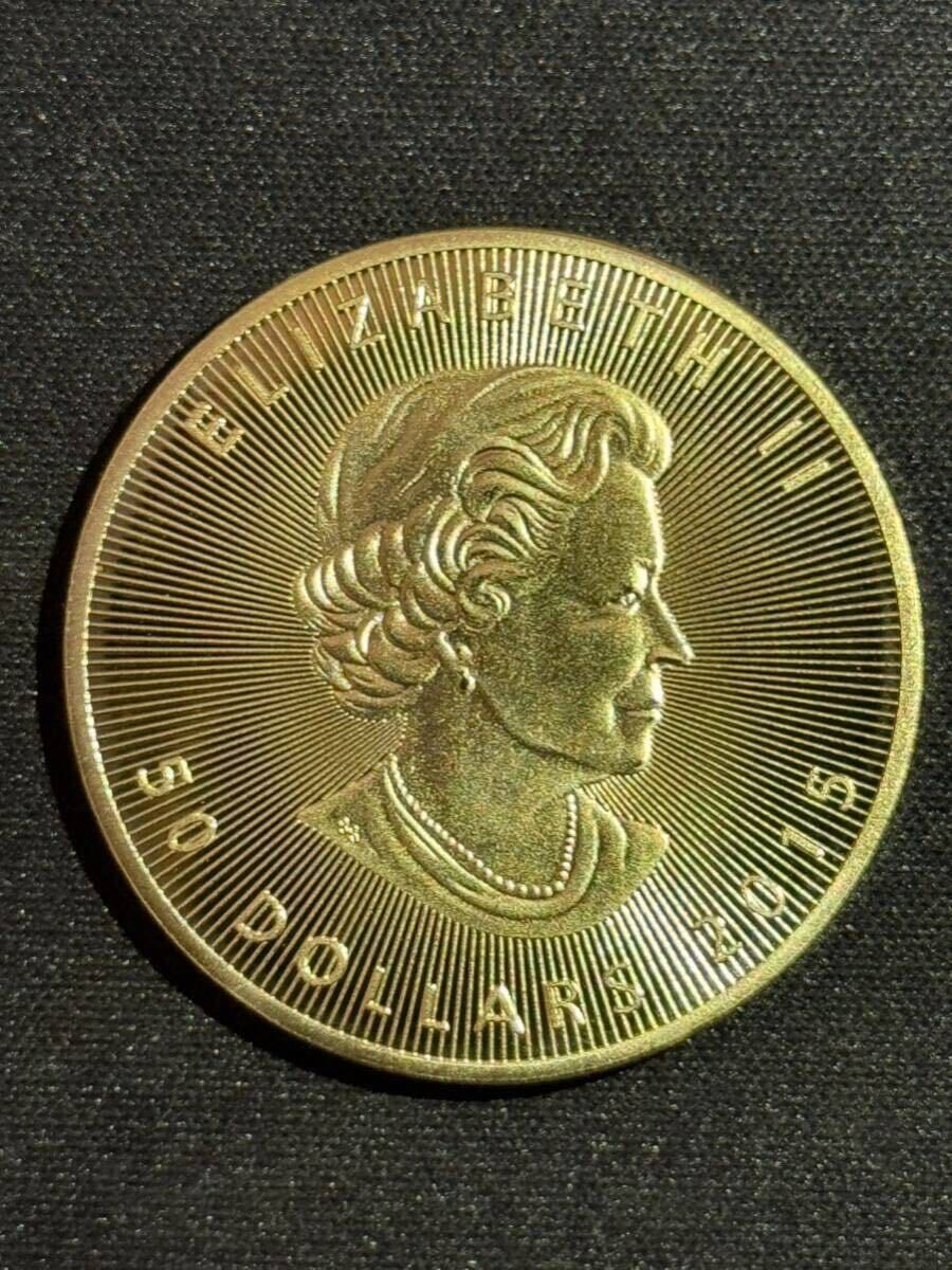 1000 stamp old coin memory medal Canada old coin Maple leaf 50 dollar gold coin 24 gold P