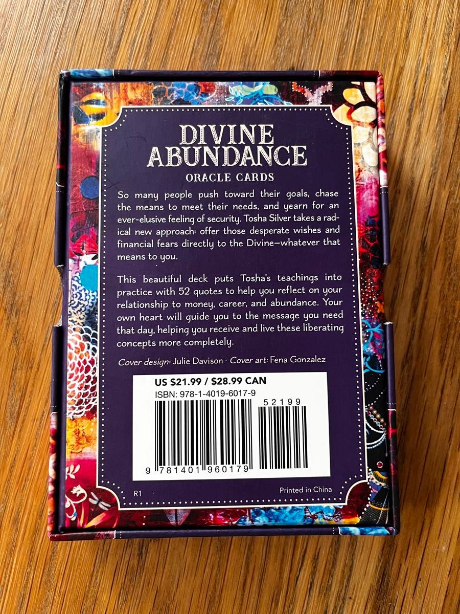 英語版　DIVINE  ABUNDANCE  oracle cards