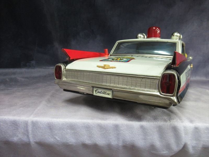 当時物 完品 大型 50cm イチコー パトロールカー キャデラック アメ車 自動車 ブリキ 日本製 tintoy Cadillac_画像6