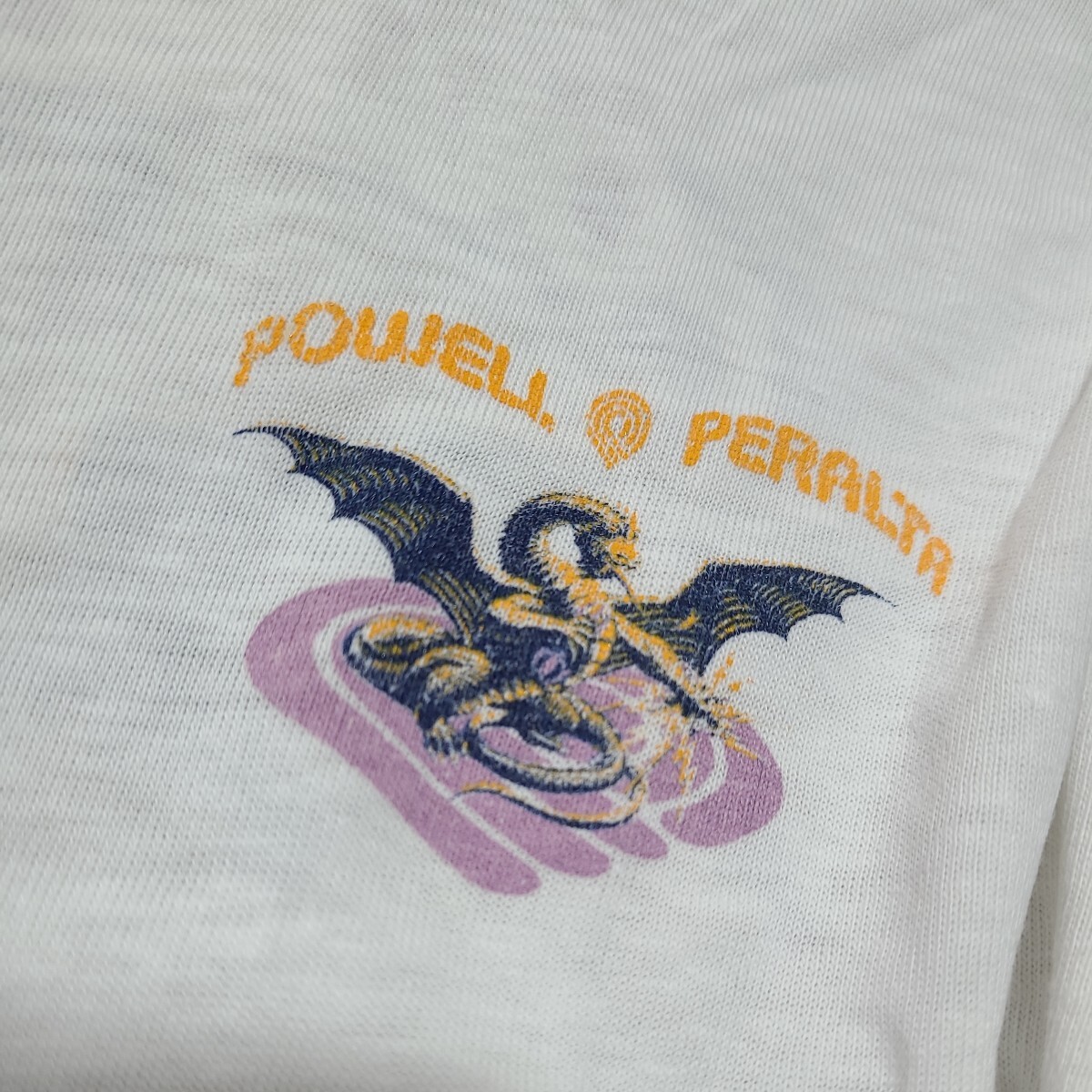 80s USA製 Powell Peralta ロングTシャツ サイズS パウエル スケートボード ヴィンテージ の画像2