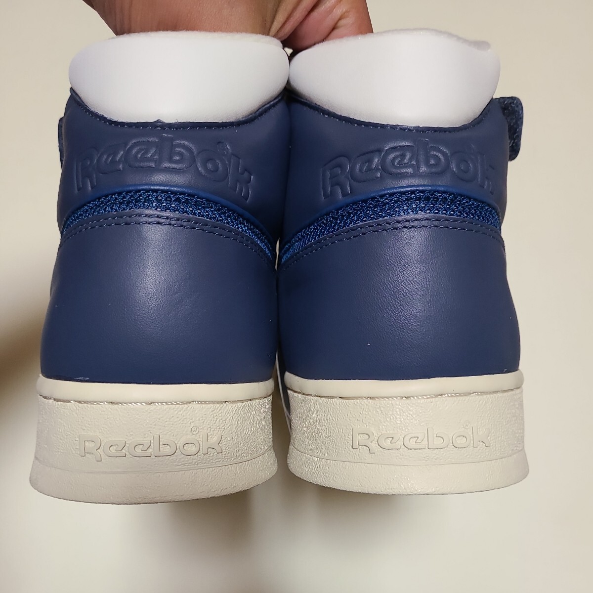 Reebok ALIEN STOMPER MID サイズUS10 リーボック エイリアンスタンパー 天然皮革 AQ9799 ホワイト ネイビー_画像4