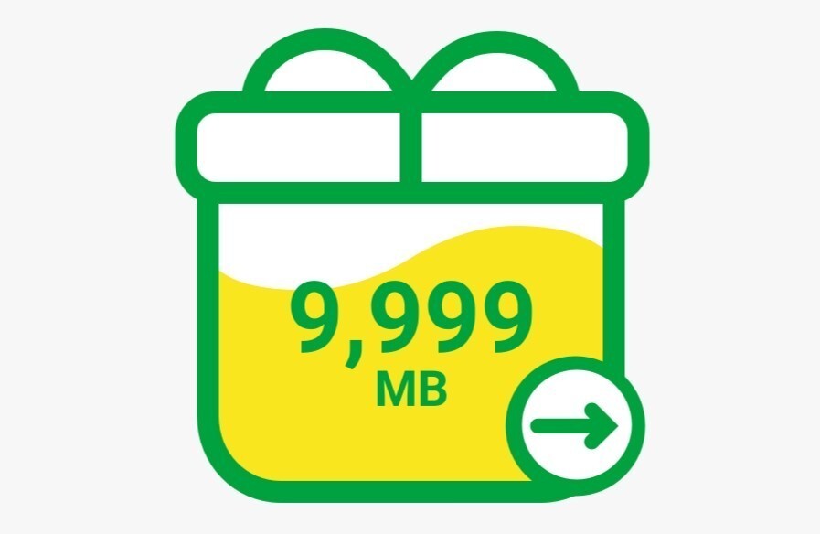 mineo マイネオ パケットギフト☆10GB(9999MB)☆_画像1