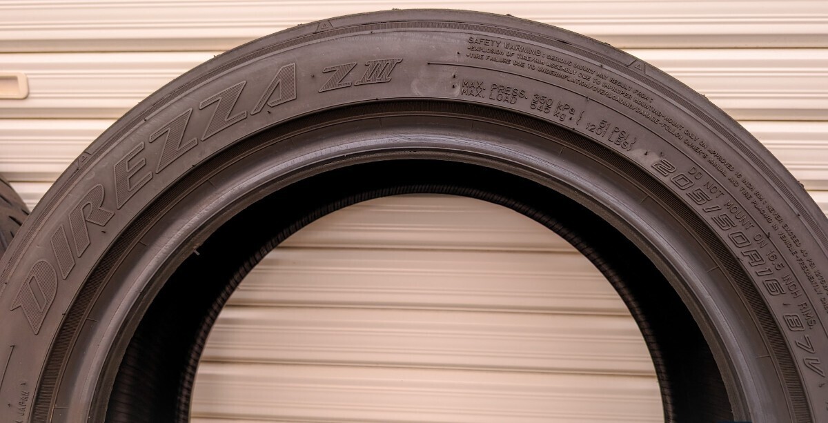 ★DUNLOP DIREZZA ZⅢ ダンロップ ディレッツァ 205/50R16★2022年製造 4本セット 中古★_画像8