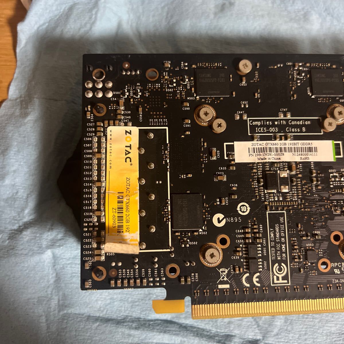 GeForce GTX660 2gb 192bit ZOTAC ZT-60903 グラフィックボード ビデオカード 中古 グラボ　ゲーミングPC ゲーム　PC _画像5