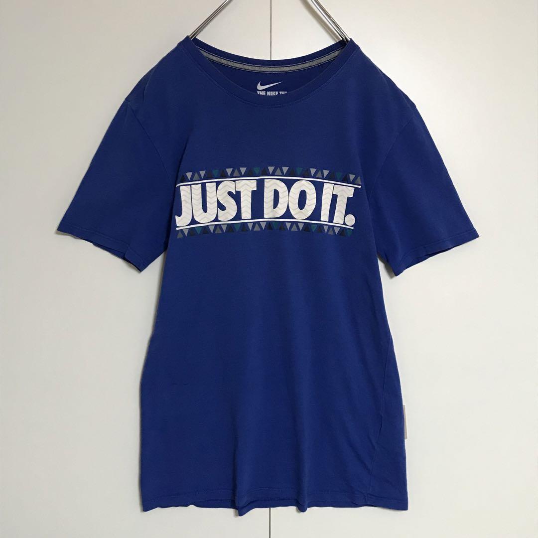 【スリムタイプ】ナイキ　JUST DO IT. Tシャツ　ブルー　H737_画像2