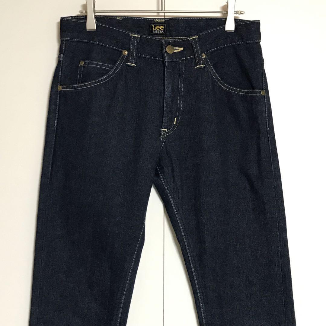 [ сделано в Японии ] Lee телячья кожа этикетка имеется распорка джинсы индиго голубой A971
