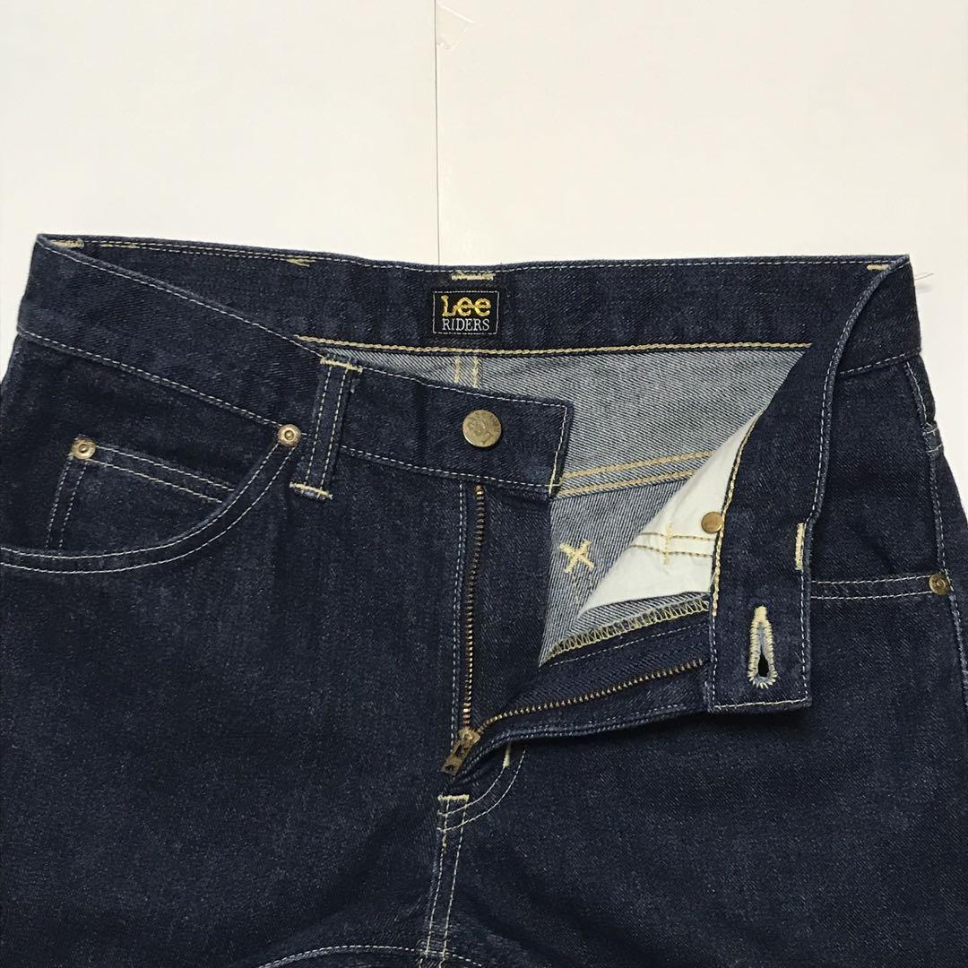 [ сделано в Японии ] Lee телячья кожа этикетка имеется распорка джинсы индиго голубой A971